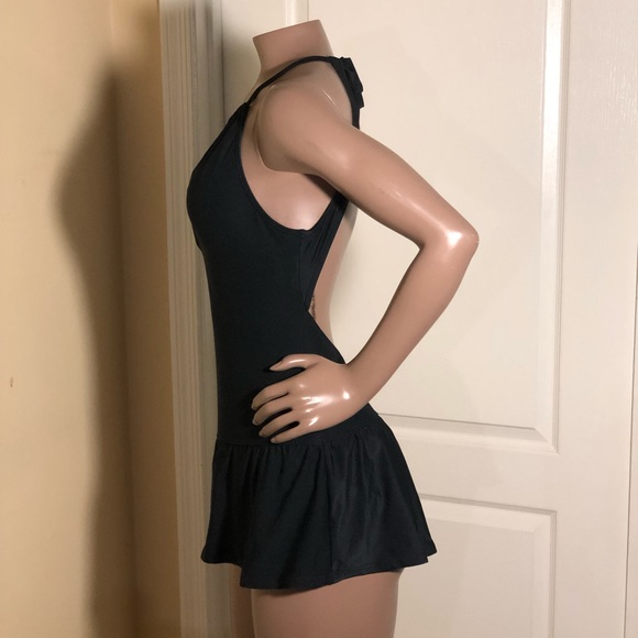 🔺SOLD🔺Kate S Plunge Crescent Bay Swim Dress Suit - Picture 2 of 5